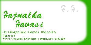 hajnalka havasi business card